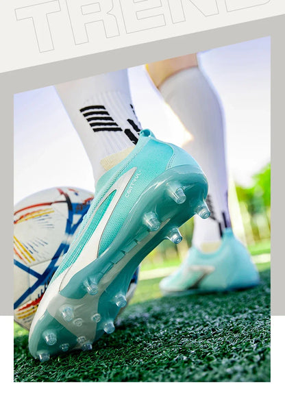 Nouveaux hommes chaussures de Football crampons de Sport adulte respirant antidérapant bottes de Football en plein air longues pointes formation garçons Match confortable