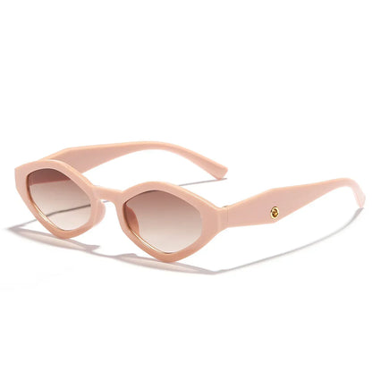 European and American Versatile Irregular Small Frame Sunglasses Fashionable and Trendy UV Resistant Street Photography Glasses