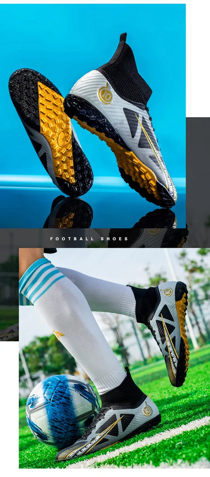 Chaussures de football pour hommes, chaussures de football professionnelles originales, résistantes, respirantes, de haute qualité, antidérapantes