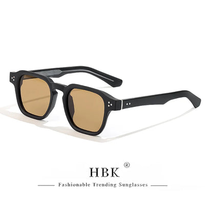 HBK New Fashion Sunglasses men Vintage Square Gradient Sun Glasses Outdoor Sports Party Vacation Travel Driving Eyeglasses