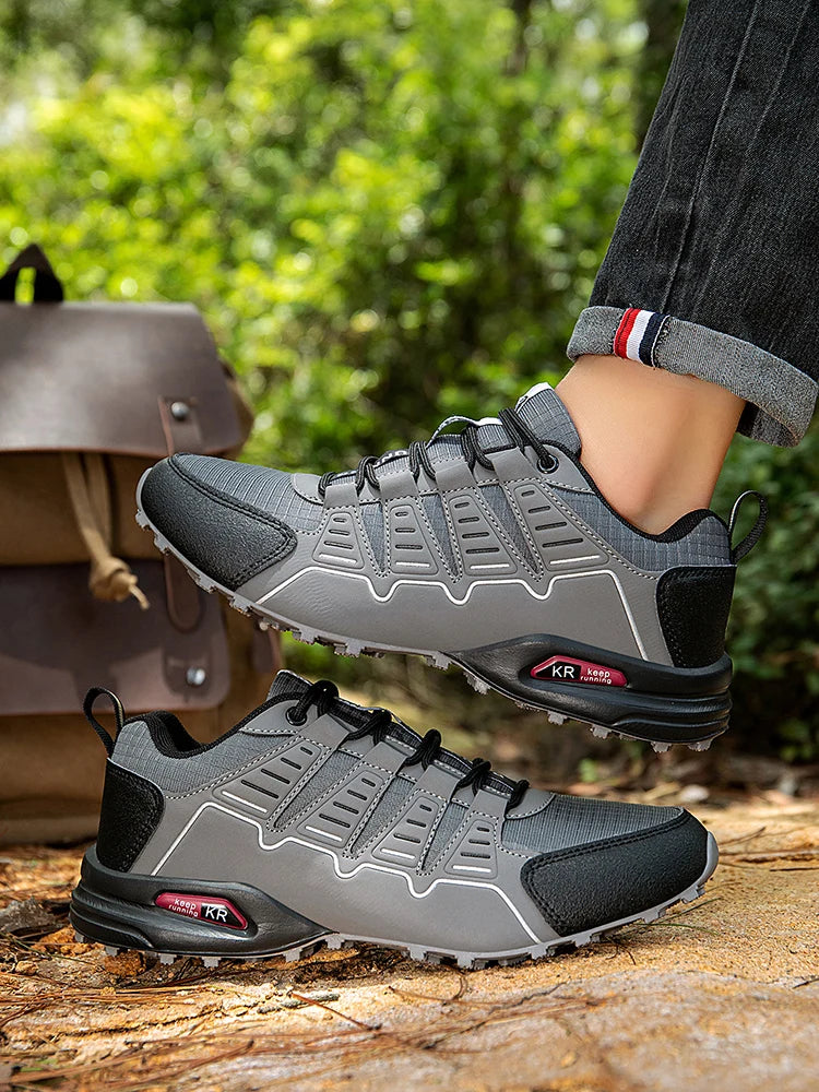 Men's Hiking Shoes Waterproof All-Terrain Outdoor Sneakers Non-Slip for Trekking Camping Tactical Training Outdoor Cycling