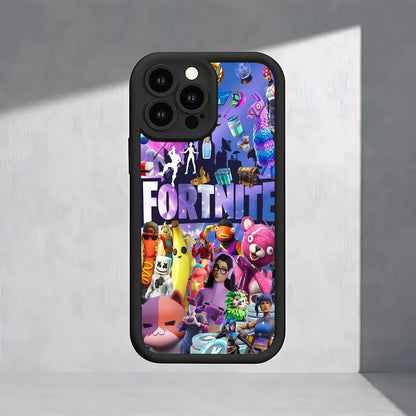 F-Fortnite Gaming-Handyhülle für iPhone 17e 17 16e 16 15 14 13 12 11 Air Pro Max Mini XR XS X 7 8 6 6s Plus, weiche TPU-Rückhülle