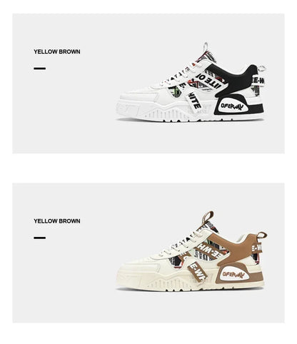 Nuove scarpe da uomo stile skateboard, sneaker estive in pelle casual fashion outdoor per running, sport, trekking e tennis, platform di lusso firmate