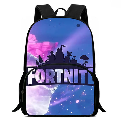 Classic Game Fortnite Kids Backpacks for Boys and Girls, Student Birthday Gift, Child School Bags with Large Capacity, Durable Camping Rucksack