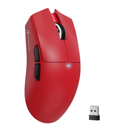 Ratón gaming inalámbrico ATTACK SHARK X11SE, trimodo, superligero de 63g con sensor PAW3311, 22000 DPI, batería de 300mAh, doble controlador