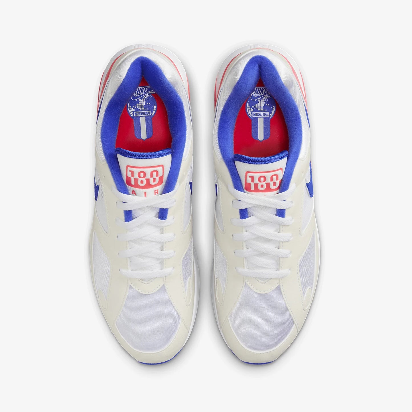 Nike Air Max 180 FJ9259-100 genuínos para homem, ténis de corrida duráveis e com bom suporte