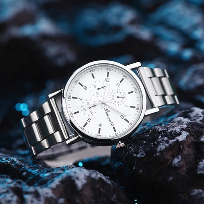 Men Watches Business Wrist Watch Luxury Leather Strap Analog Watches Quartz Wristwatches Clock Men Women Casual Simple Watch