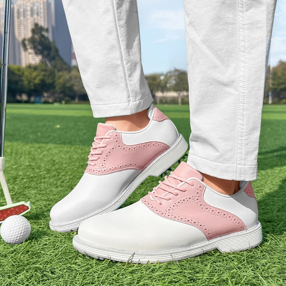 Ladies' Professional Golf Shoes, Fashionable Casual Walking Shoes, Outdoor Fitness Non-Slip Comfortable Golf Sports Shoes