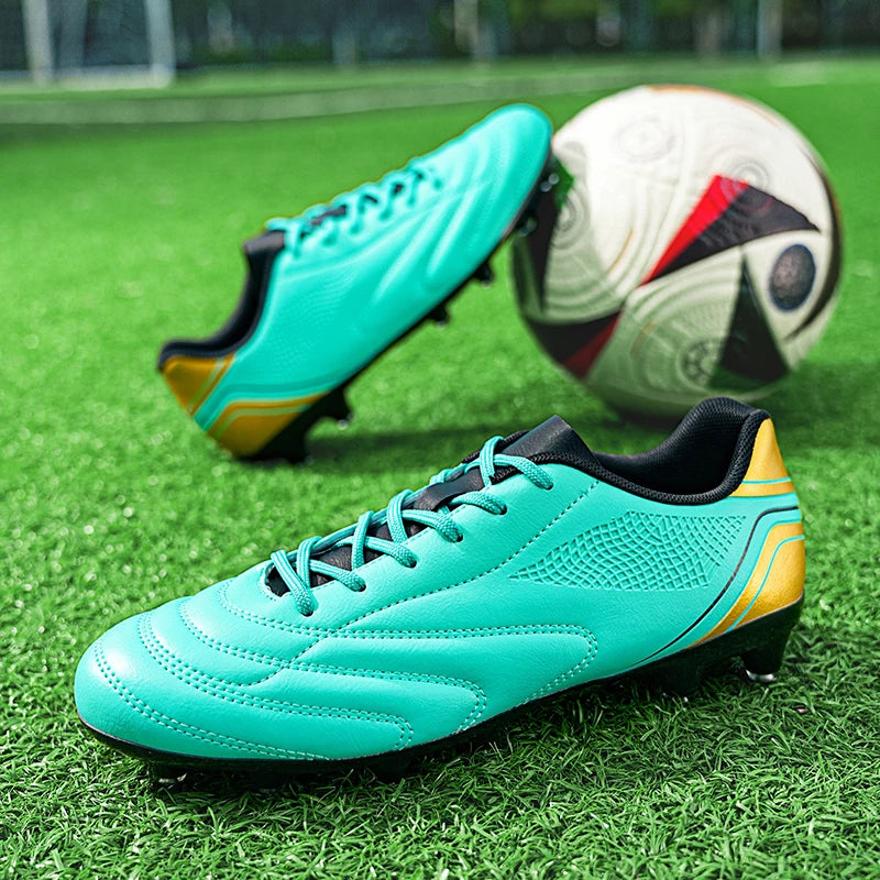 Chaussures de football pour hommes, crampons de football à tige haute pour terrain dur FG AG TF, entraînement professionnel, baskets légères pour l'extérieur, pointures 39-45