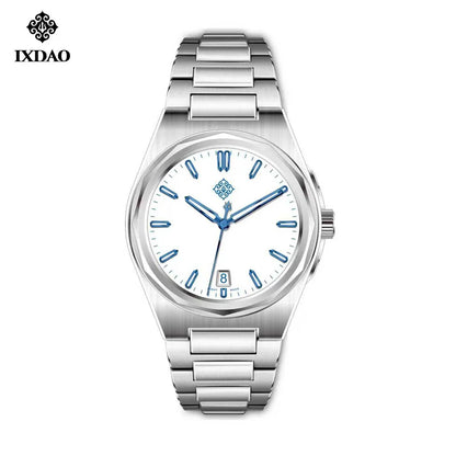 IX&DAO 2026 New Warrior 37mm Men's Automatic Mechanical Watch Enamel Plate Miyota 9015 Sapphire Stainless Steel Waterproof 10 Bar