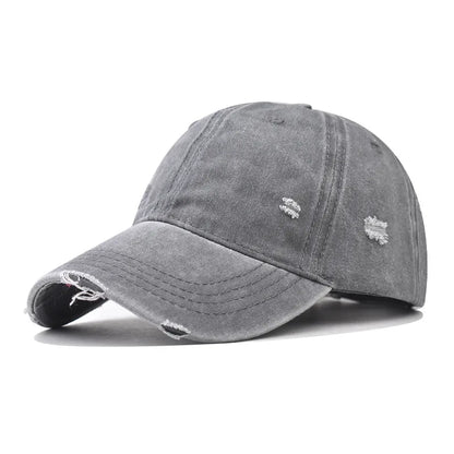 Distressed Baseball Cap Dad Hats for Men Women Vintage Washed Cotton soft crown Hat Adjustable Low Profile Unisex Style Headwear