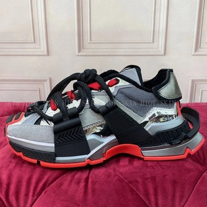 2026 Fashion Women Sneakers Size 35-46 High Quality Platform Sneakers Men Casual Shoes Sports Running Shoes Lace-Up Patchwork