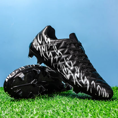 Chaussures de football professionnelles AG FG, légères, en tissu composite PU, semelle en TPU résistante à l'usure, antidérapantes, chaussures de sport unisexes pour activités de plein air.
