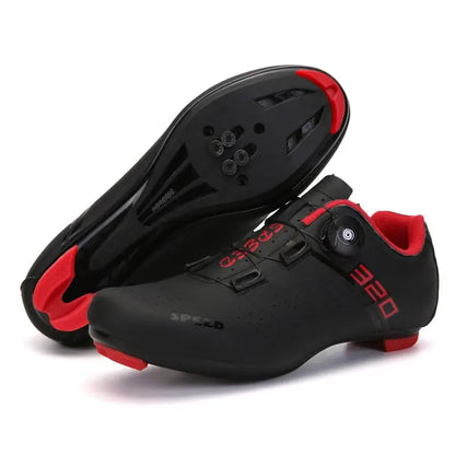 Neue Fahrradschuhe für Herren, selbstverriegelnde Rennrad-Sportschuhe, lockless Trainingsschuhe, SPD-Cleats-Fahrradschuhe für Damen