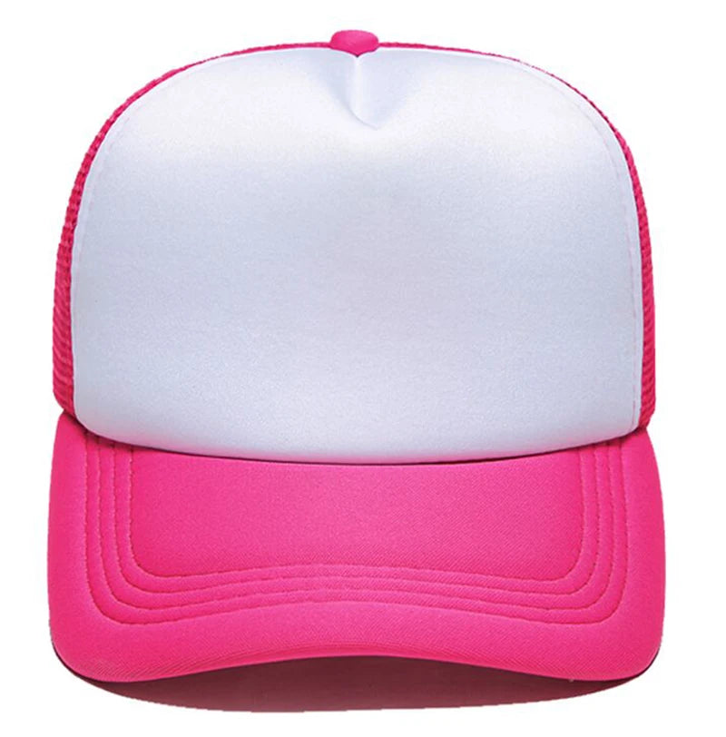 Customized Logo Mesh Baseball Caps Men Women 5 Panel Cheaper Trucker Hats Sports Team Snapback Caps Summer Sun Dad Hat Gorras