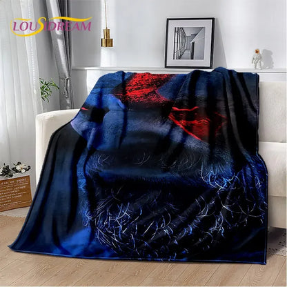 God of War Game Gamers Kratos Soft Plush Blanket,Flannel Blanket Throw Blanket for Living Room Bedroom Bed Sofa Picnic Cover Kid