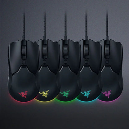 Razer NEW YEAR GIFT Presente Thunder Snake Viper Mini Rato Gaming com Cabo para Computador e Portátil Esports com Luz RGB, Rato para Mãos Pequenas