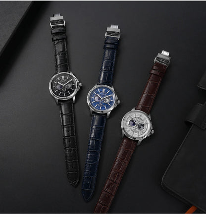 Reloj mecánico automático para hombre BORIAGE (BOAIJIUA), diseño original, resistente al agua, luminoso