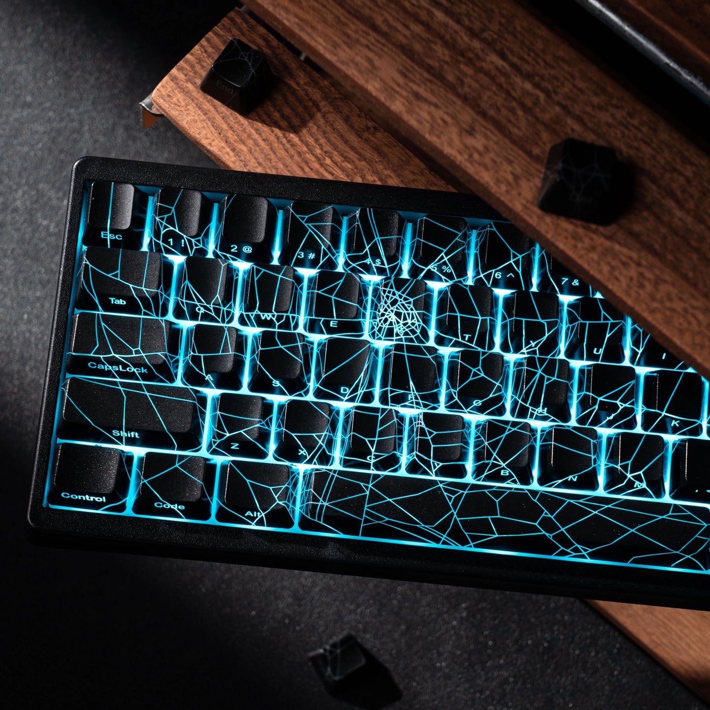 Teclado mecânico XVX M67 JadeStone com teclas IMD-Tech, hot-swappable, gasket, tri-mode, RGB personalizado, sem fios, 65%