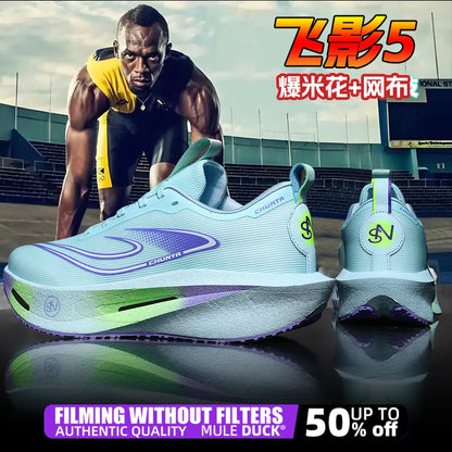 Carbon Plate Sports Running Shoes Marathon Men Breathable Lightweight Women's Comfortable Athletic Non-Slip Chunta Sneakers
