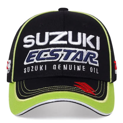 Gorra de béisbol con bordado Suzuki Star 2026, popular para carreras de motos y moda casual