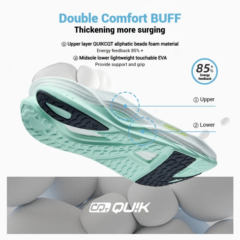 Scarpa da running da uomo 361 Degrees Fierce 5, nuova, traspirante, ammortizzante, confortevole, antiscivolo, resistente all’usura, sneaker da uomo 672522218