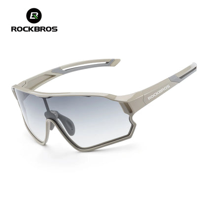 ROCKBROS Kids Polarized Photochromic Cycling Glasses UV400 Protection Outdoor Sports Sunglasses Child MTB Bicycle Eyewear