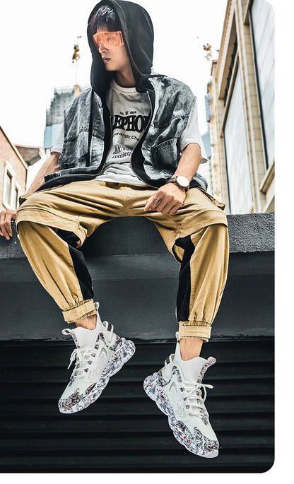 Chaussure Homme Chaussures de course respirantes pour hommes, baskets décontractées pour hommes, chaussures de tennis pour hommes, entraîneur de course, mocassins à la mode, luxe