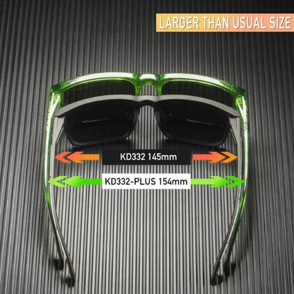 New Colors KDEAM-PLUS Large Size Square Unisex Sunglasses Polarized Photochromic Oversized Sun Glasses Fashion Anti Glare Mirror