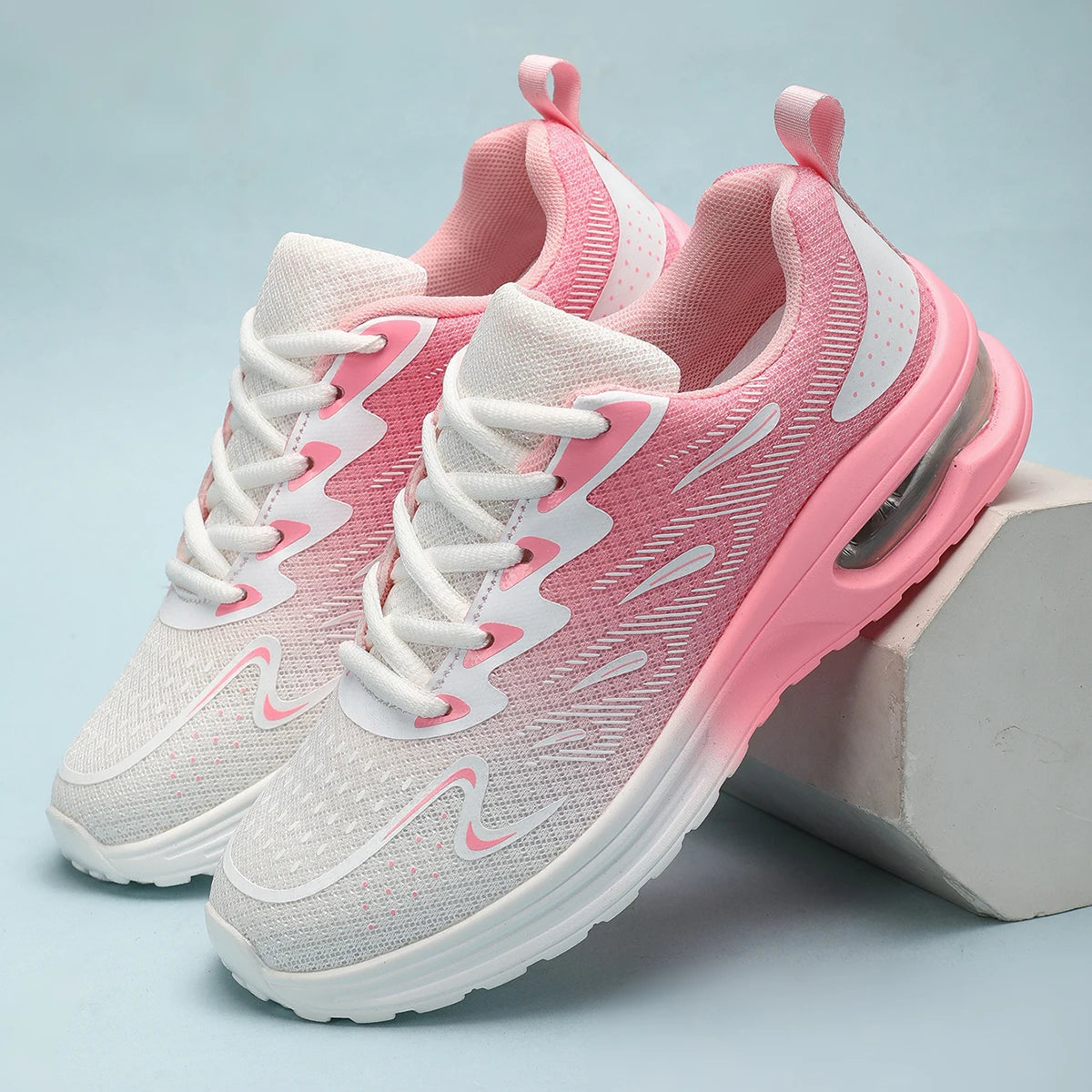 Sneaker Women Walking Shoes Women's Fashion Air Cushion Mesh Breathable Tennis Sport Shoes