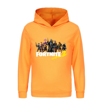 Detská mikina s kapucňou Fortnite, detské kreslené oblečenie, unisex pre chlapcov, mikiny s kapucňou s dlhým rukávom, ležérne kabáty pre mladších a dievčatá 1007
