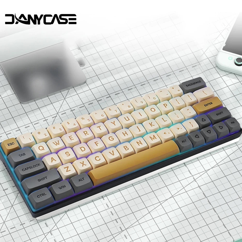 Set di keycap XDA PBT da 125 tasti Matcha Green per tastiera meccanica a 61/64/68/75/87/98/104/108 tasti per Cherry/Gateron/Otemu/Kailh