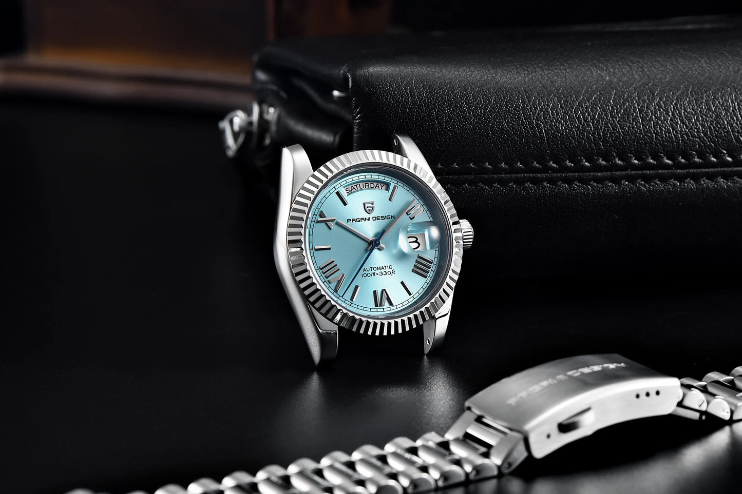 PAGANI DESIGN Men's Watches Green Luxury Automatic Watch For Men ST16 Mechanical Wristwatch Men For 2025 New Stainless Steel