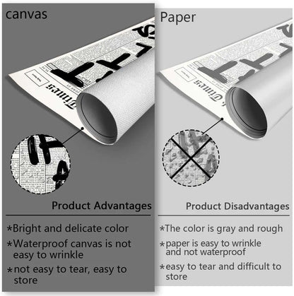 Game G-God of War Painting Calligraphy Canvas Poster Crease-Free Waterproof & Durable Wall Decor for All Spaces