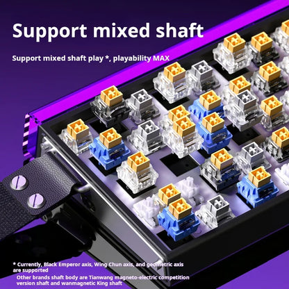 AULA HERO 68 HE Gaming-Mechanische Tastatur Magnetische Achse RT Kabelgebunden RGB-Beleuchtung 8K Polling-Rate Seitenbeschriftung