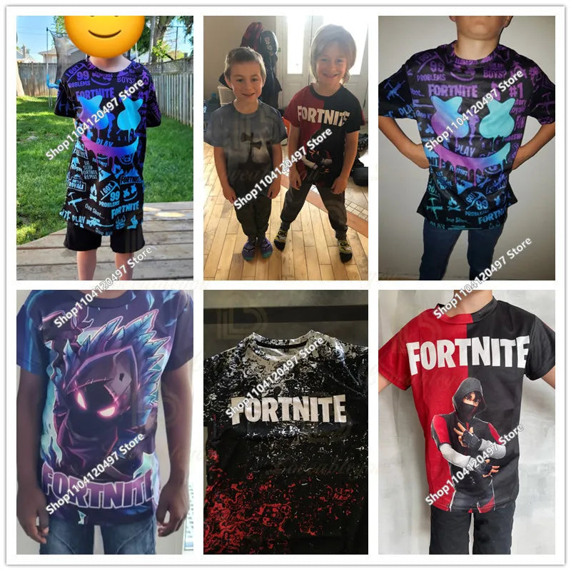 Children's Clothing Fortnite Cosplay Hoodie Sweatshirt, Battle Ikonik Man Sleeve Costume, Christmas Pullover Stress Shirt Clothes