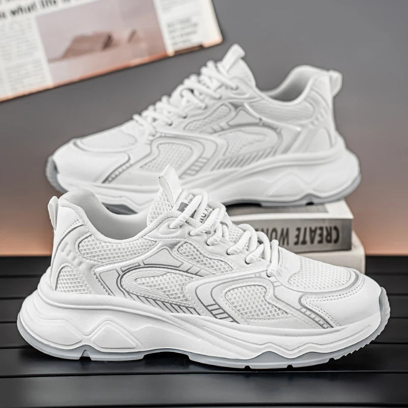 Baskets décontractées pour hommes, printemps-été, semelle souple, antidérapantes, respirantes, chaussures de course en plein air, chaussures de sport Joker pour jeunes