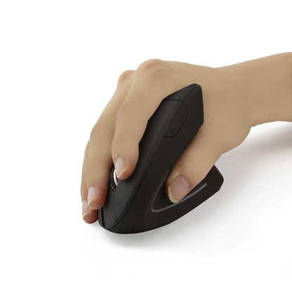 Nuovo mouse verticale wireless 2.4GHz con DPI regolabile, ottico ed ergonomico per il polso, con retroilluminazione gaming, per laptop, tablet, Mac e iPad