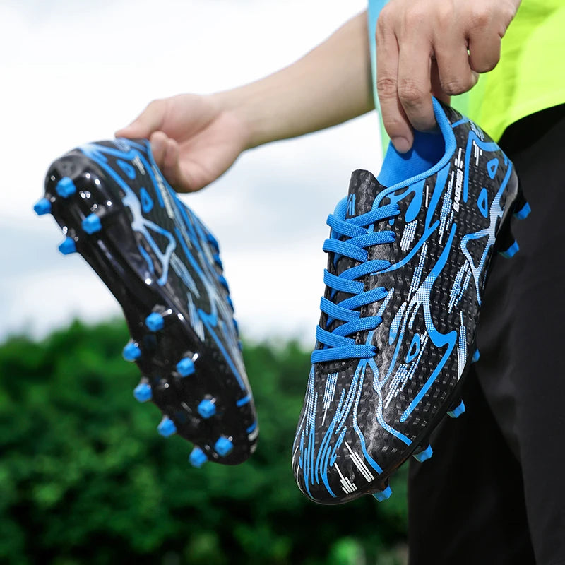 Nouveaux hommes chaussures de Football Sport formation bottes de Football doux ultraléger respirant professionnel baskets unisexe herbe crampons Match