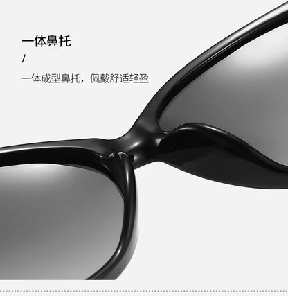 -75 -100 +125 Women Sunglasses Polarized Myopia Elegant Diamond-Embedded Frame Small Sunset Sunglasses Hyperopia Customization
