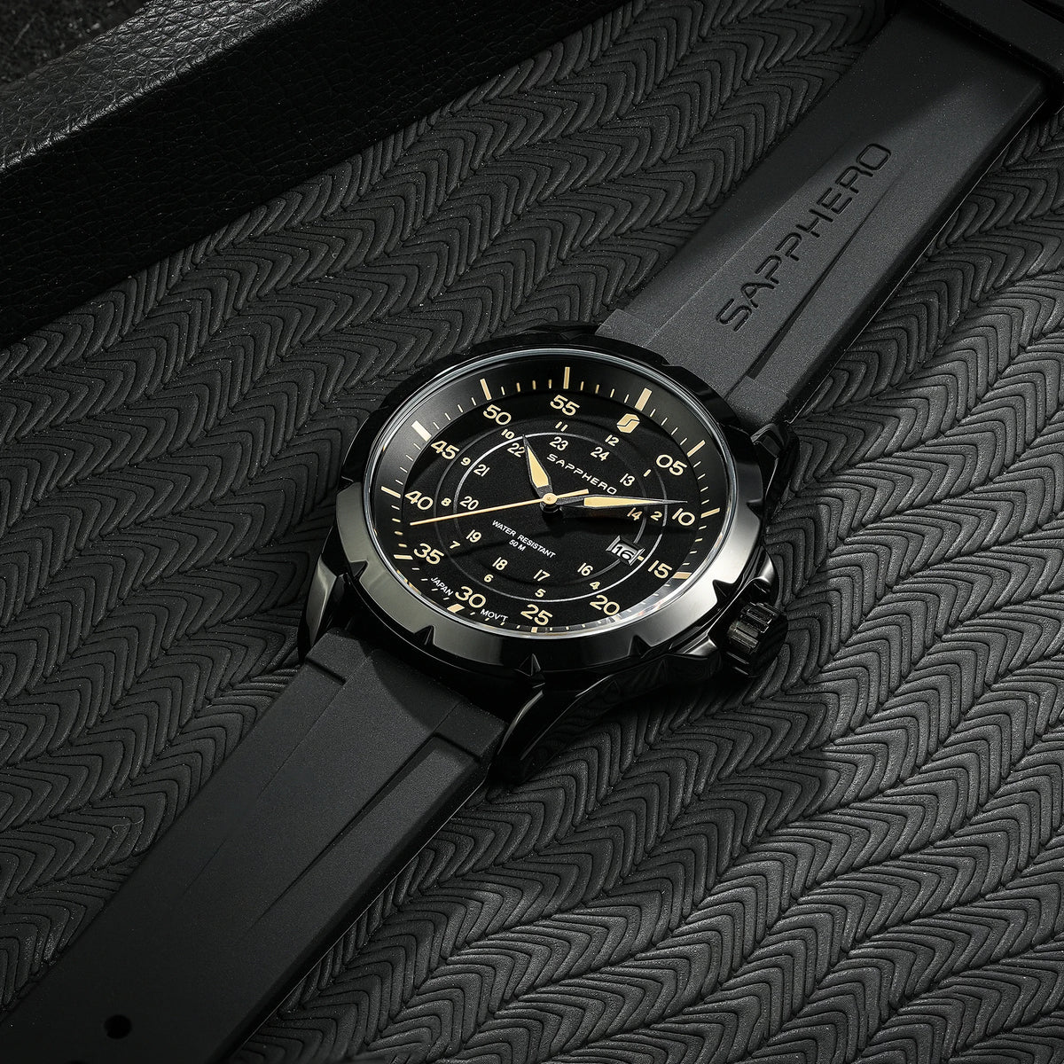 SAPPHERO Herrenuhr – Luxuriöse Quarzuhr, wasserdicht bis 50 m, ausgestattet mit einem importierten Uhrwerk und einem Edelstahlgehäuse – Eine ideale Geschenkidee für Herren.