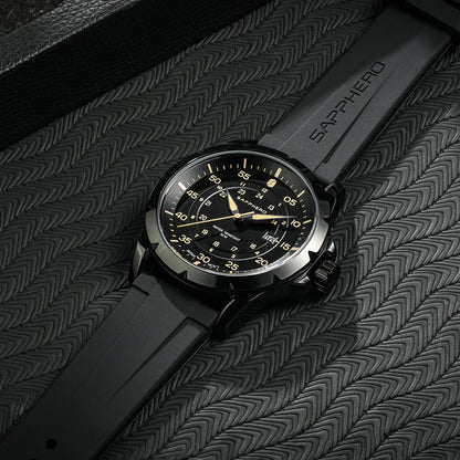 SAPPHERO Herrenuhr – Luxuriöse Quarzuhr, wasserdicht bis 50 m, ausgestattet mit einem importierten Uhrwerk und einem Edelstahlgehäuse – Eine ideale Geschenkidee für Herren.