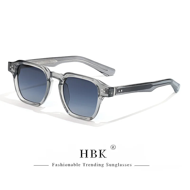 HBK New Fashion Sunglasses men Vintage Square Gradient Sun Glasses Outdoor Sports Party Vacation Travel Driving Eyeglasses