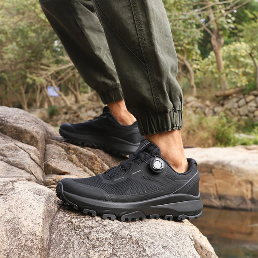 Baasploa Men Hiking Sneakers Brand High Quality Trekking Climbing Shoes Male Rotating Button Luxury Designer Outdoor Sneakers