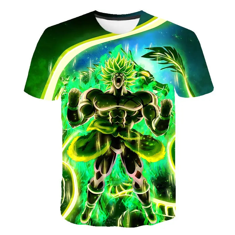 Camisetas para hombre Dragon Ball Z, camiseta para niños, ropa infantil de verano, manga corta, camiseta con dibujo animado para niños, tops, camiseta para bebé niño