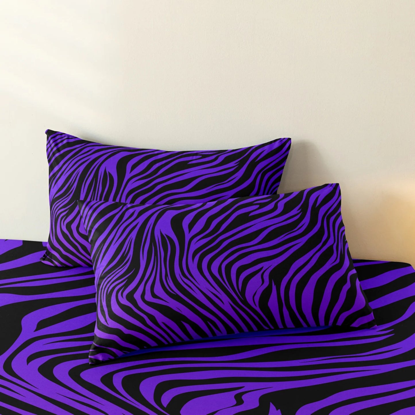 3pcs Bedding Set Rose Red Zebra Print Leopard Print Digital Print Duvet Cover Set,,Digital Print,Using A Family Hotel Dormitor
