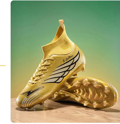 Nouvelles chaussures de football pour hommes, chaussures de sport pour terrain gazonné, chaussures de football pour matchs en plein air, chaussures d'entraînement professionnelles antidérapantes, chaussures ultralégère