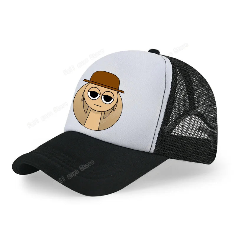Sprunkis Unisex Baseball Cap Adjustable Summer Parent-child Sunhat Mesh Breathable Outdoor Sport Boy Hip Hop Peaked Hat Gift