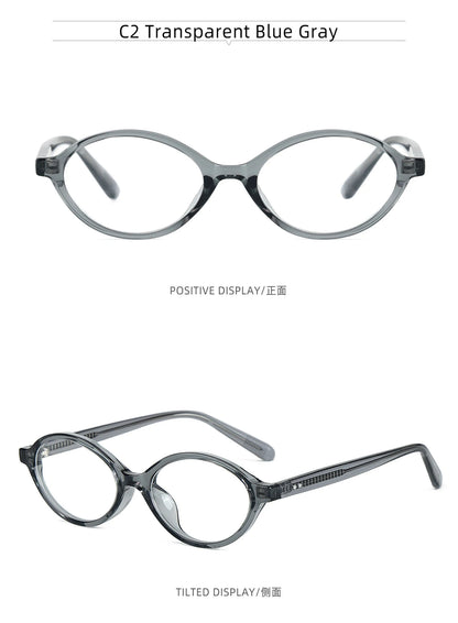 VICKY Simple Geometric Oval Small Frame Retro Design Women's Polarized Sunglasses UV Protection Customizable Prescription K9142