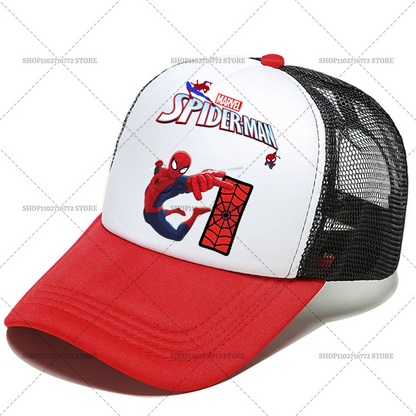 Marvels SpiderMans Child Baseball Cap Cartoon Anime Letters Casual Hats Men Adult Adjustable Sun Cap Boy Headgear Kids Hat Gift